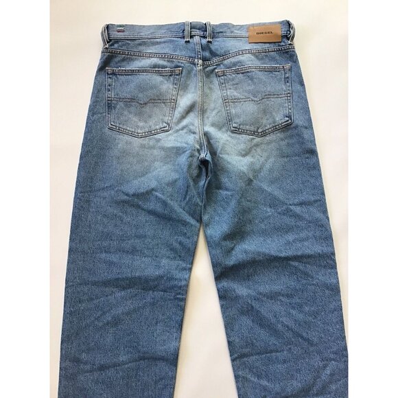 $298 Diesel Men’s Dagh Relax Regular Straight Destroy Jeans 0076J Blue Size W32 - Picture 10 of 12